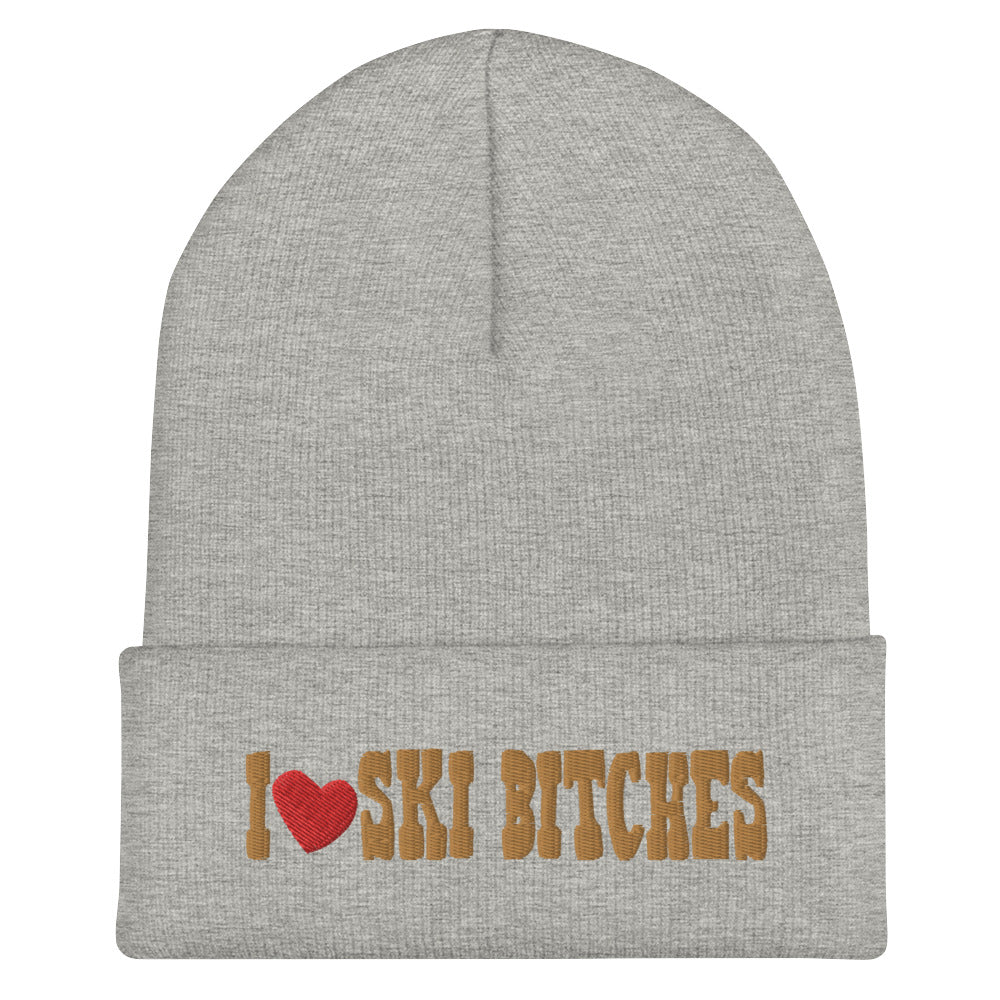 I Love Ski B*tches Beanie