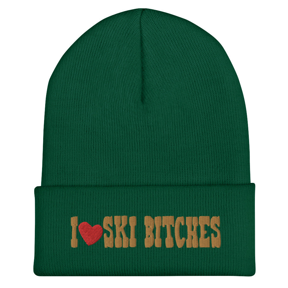 I Love Ski B*tches Beanie