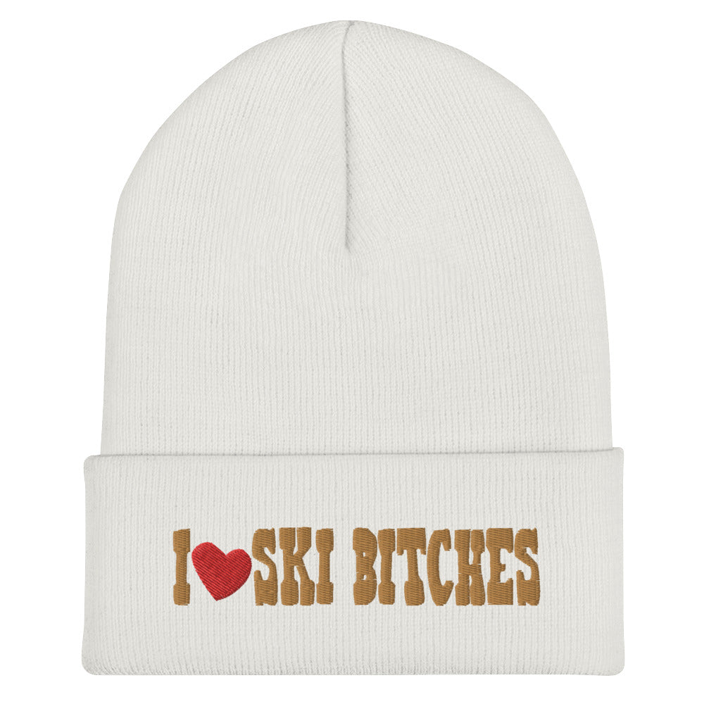 I Love Ski B*tches Beanie