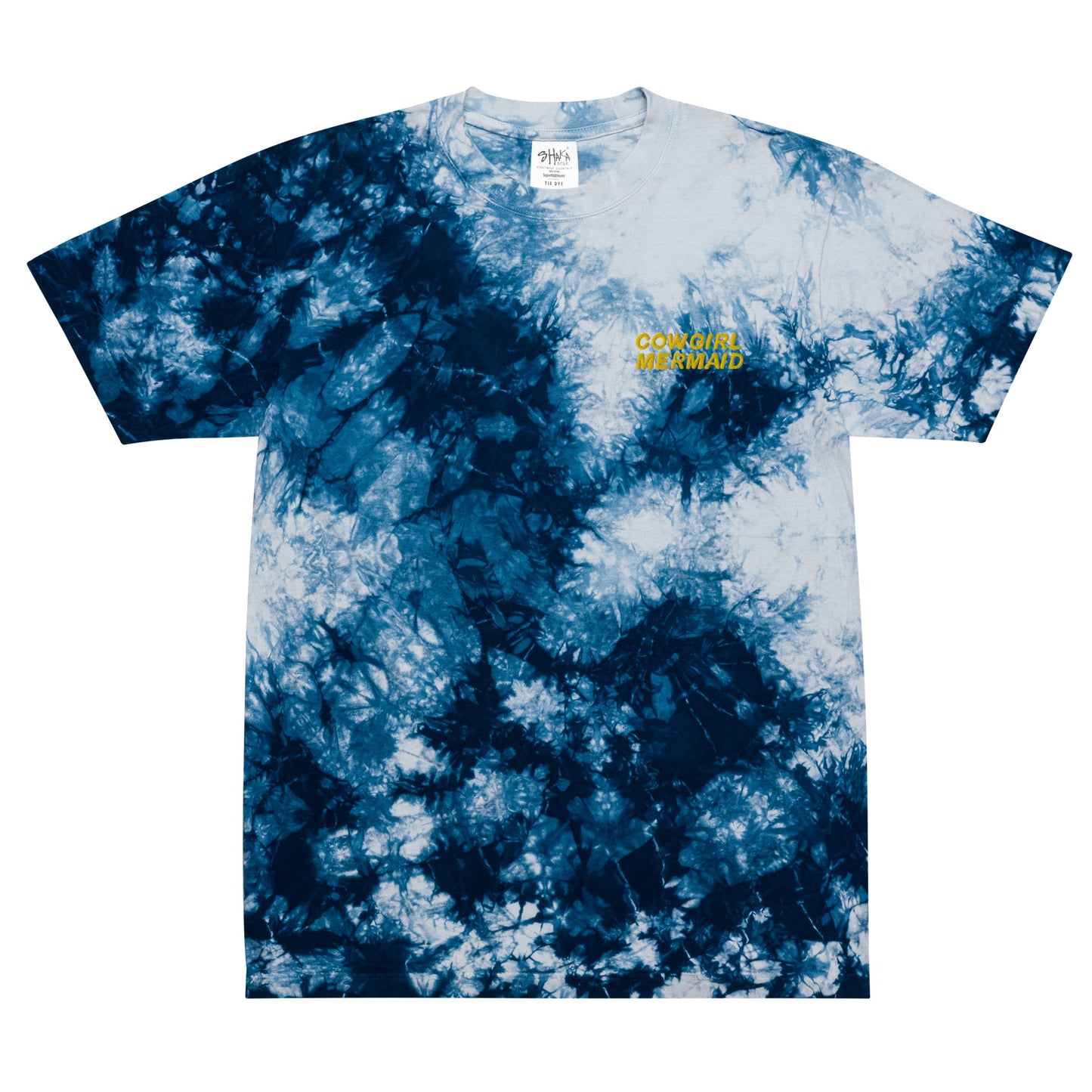 Embroidered CM Oversized tie-dye t-shirt