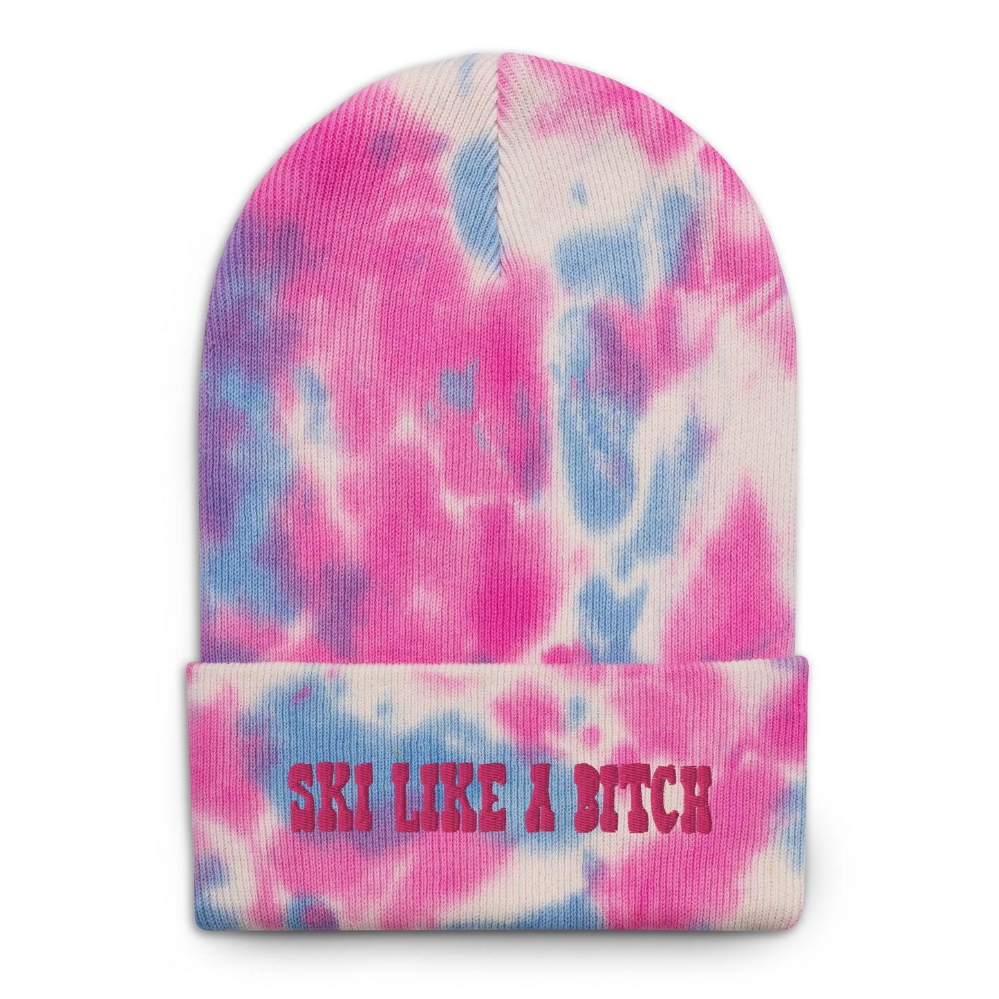 Ski Like a B*tch Tie-dye beanie