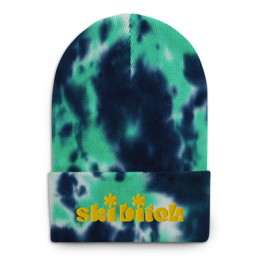 Ski B*tch Tie-dye beanie