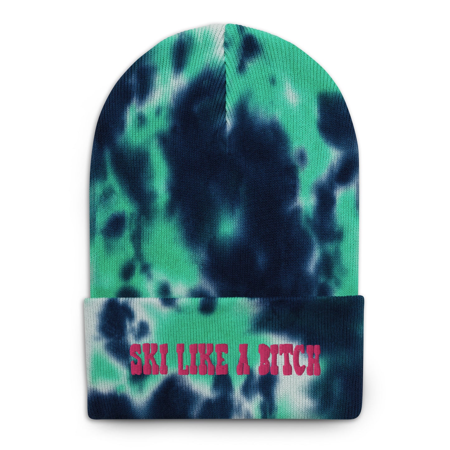 Ski Like a B*tch Tie-dye beanie